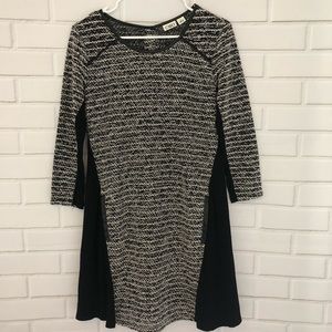 Cato Black Knit Tunic Top Boho Small Dress